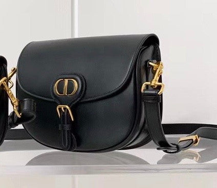 Christian Dior MEDIUM DIOR BOBBY BAG Dark Black Box Calfskin