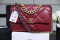 CHANEL 19 Large Flap Bag Dark Pink