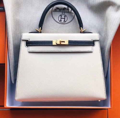 Hermes Special Order Bi-colours Kelly 25 cm Epsom Gold Hardware