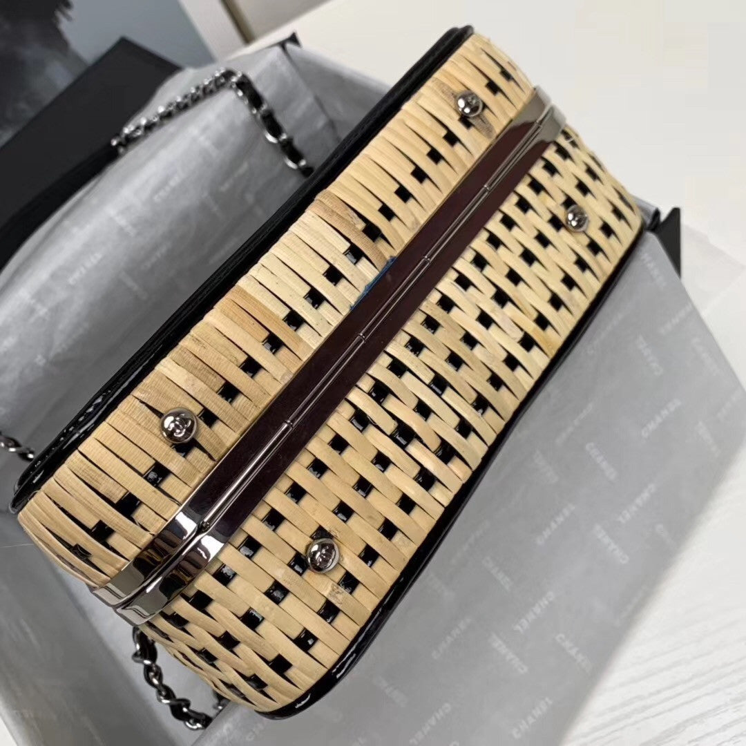 Chanel  Rattan Vanity Case
