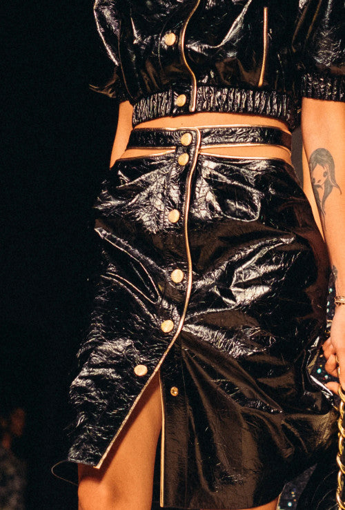 Chanel Spring-Summer 2022 Crumpled Calfskin Skirt