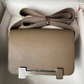 Hermès Geta Etoupe Chevre Palladium Hardware