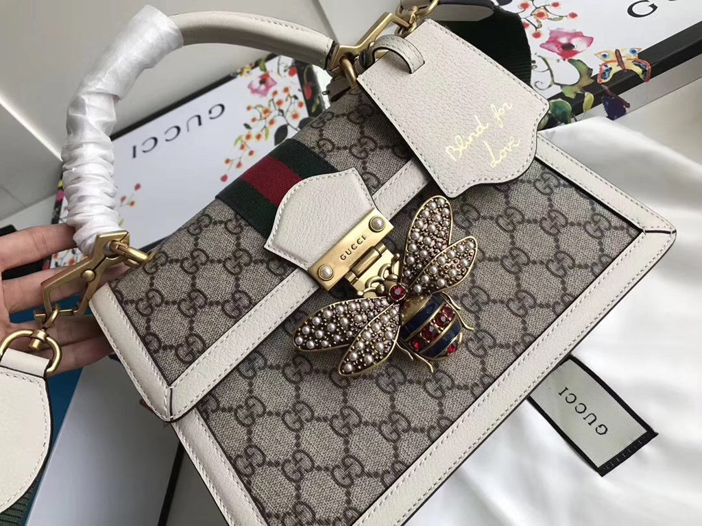 Gucci Queen Margaret small top handle bag White