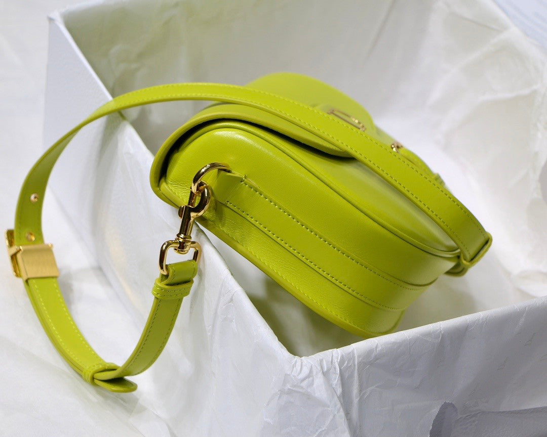 Christian Dior MEDIUM DIOR BOBBY BAG Lime Box Calfskin
