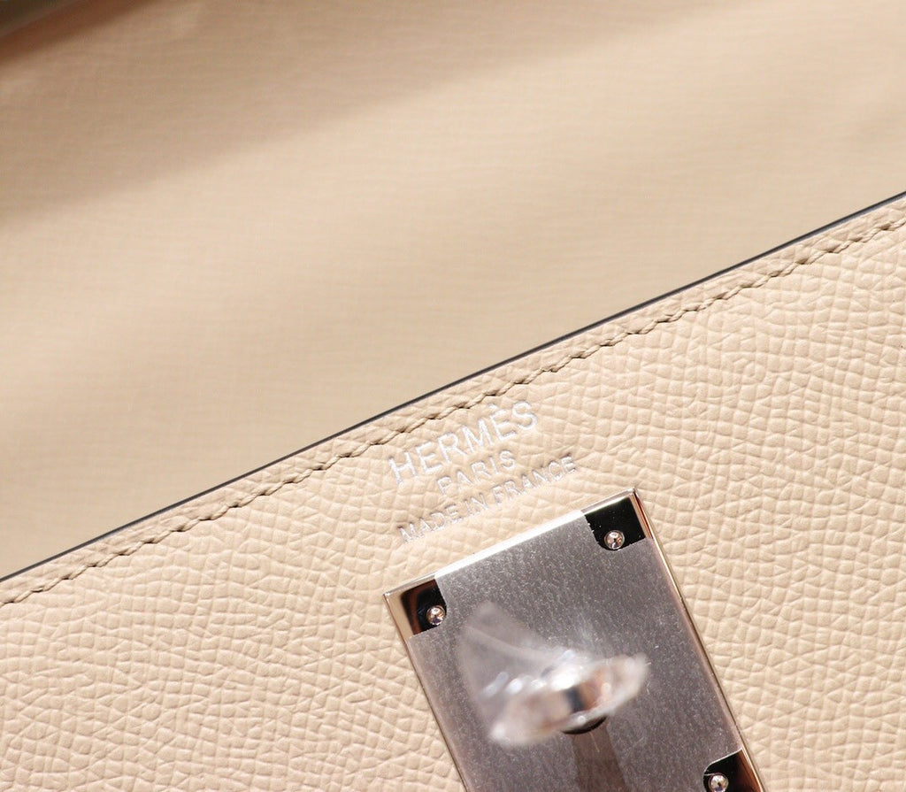 Hermès S2 Trench Kelly 28 Epsom Palladium Hardware