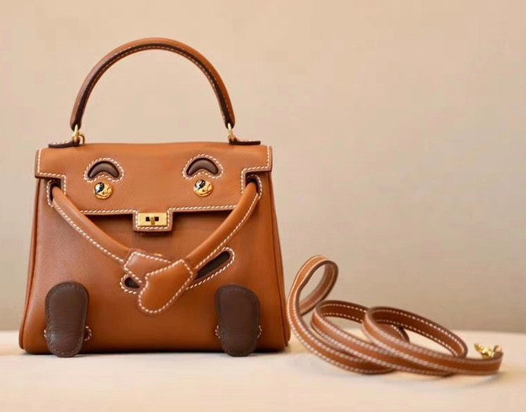 Hermes Quelle Idole Kelly Doll Bag Gold Swift Gold Hardware