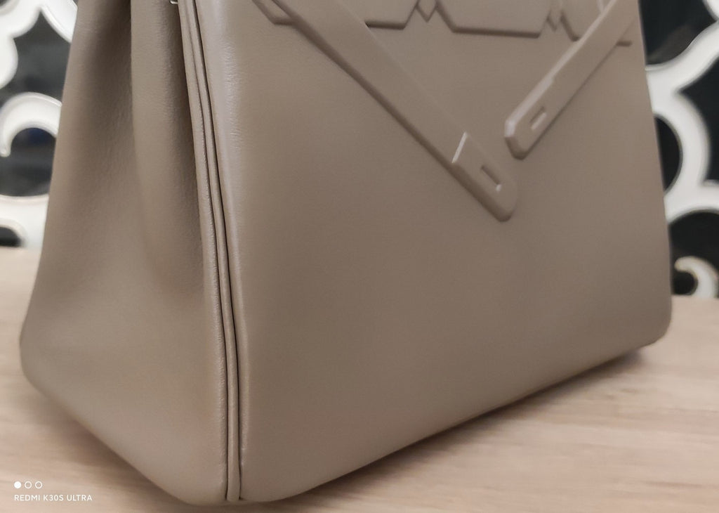 Hermes Shadow Birkin 25 Bag Etoupe Swift Limited Edition