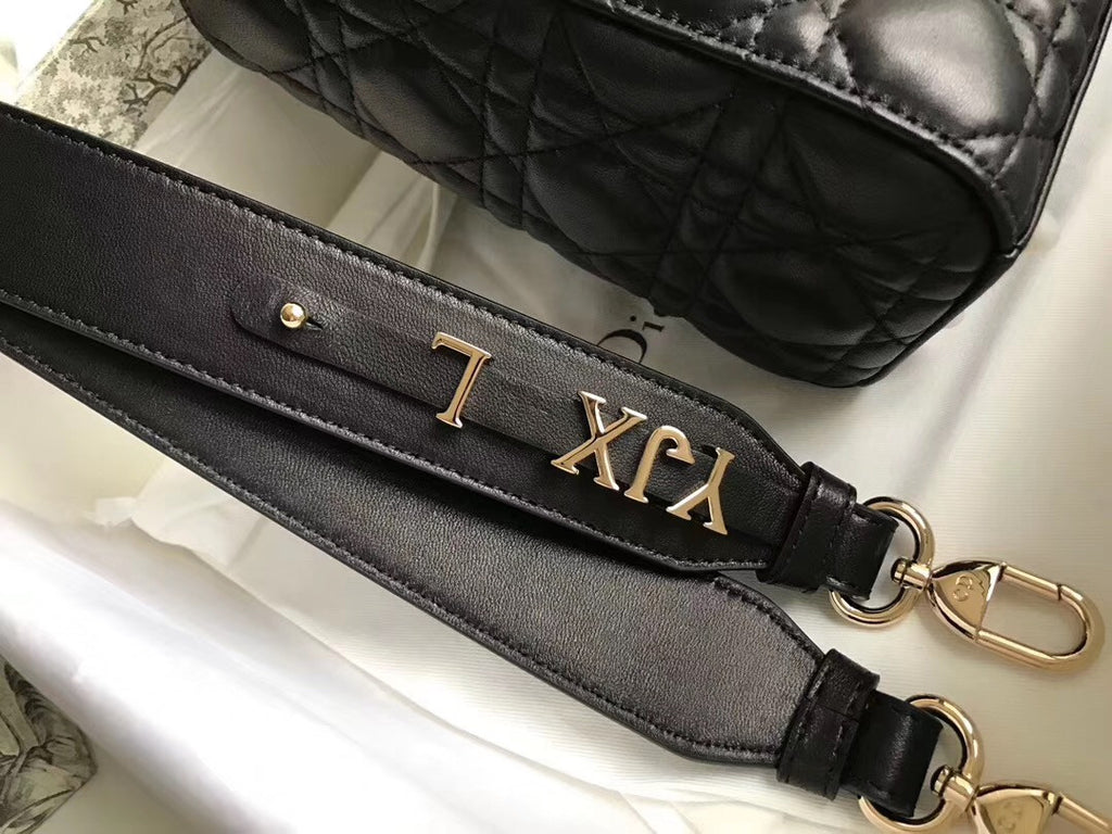Christian Dior MY ABCDIOR LAMBSKIN BAG Black