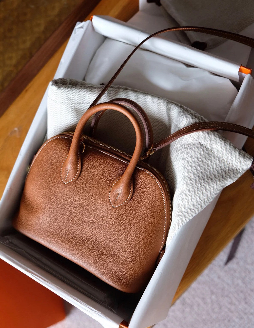 Hermes Bolide 1923 mini bag Gold