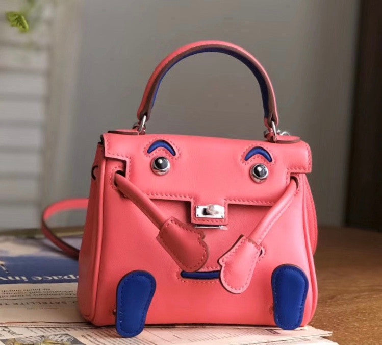 Hermes Quelle Idole Kelly Doll Bag Pink Swift Palladium Hardware
