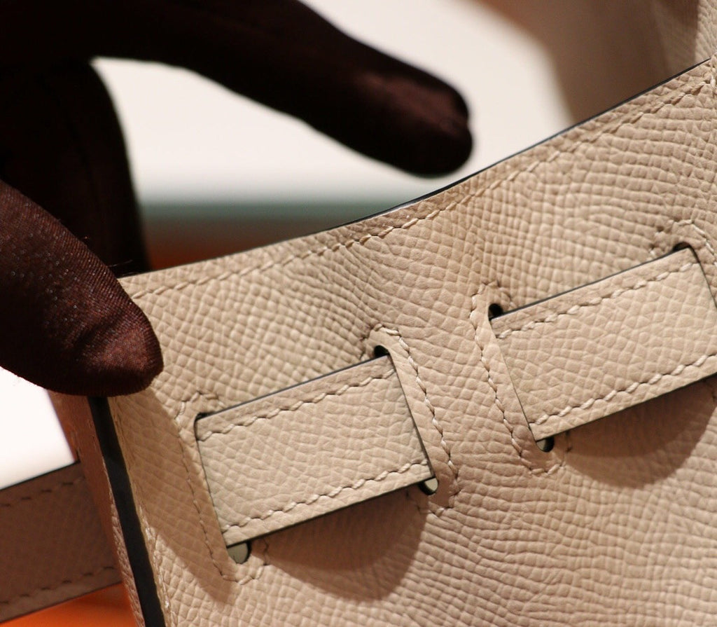 Hermès S2 Trench Kelly 28 Epsom Palladium Hardware