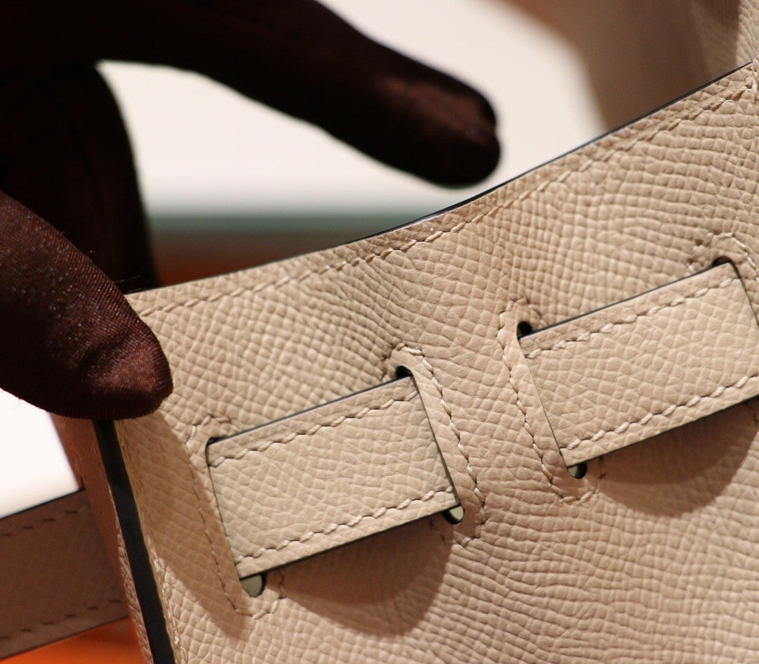 Hermès S2 Trench Kelly 28 Epsom Palladium Hardware