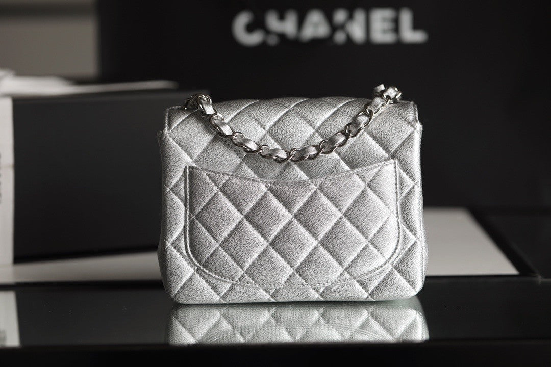 Chanel Metallic Lambskin mini flap bag