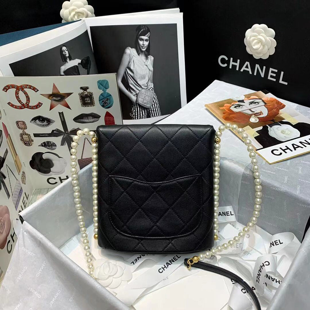 Chanel small pearl hobo bag