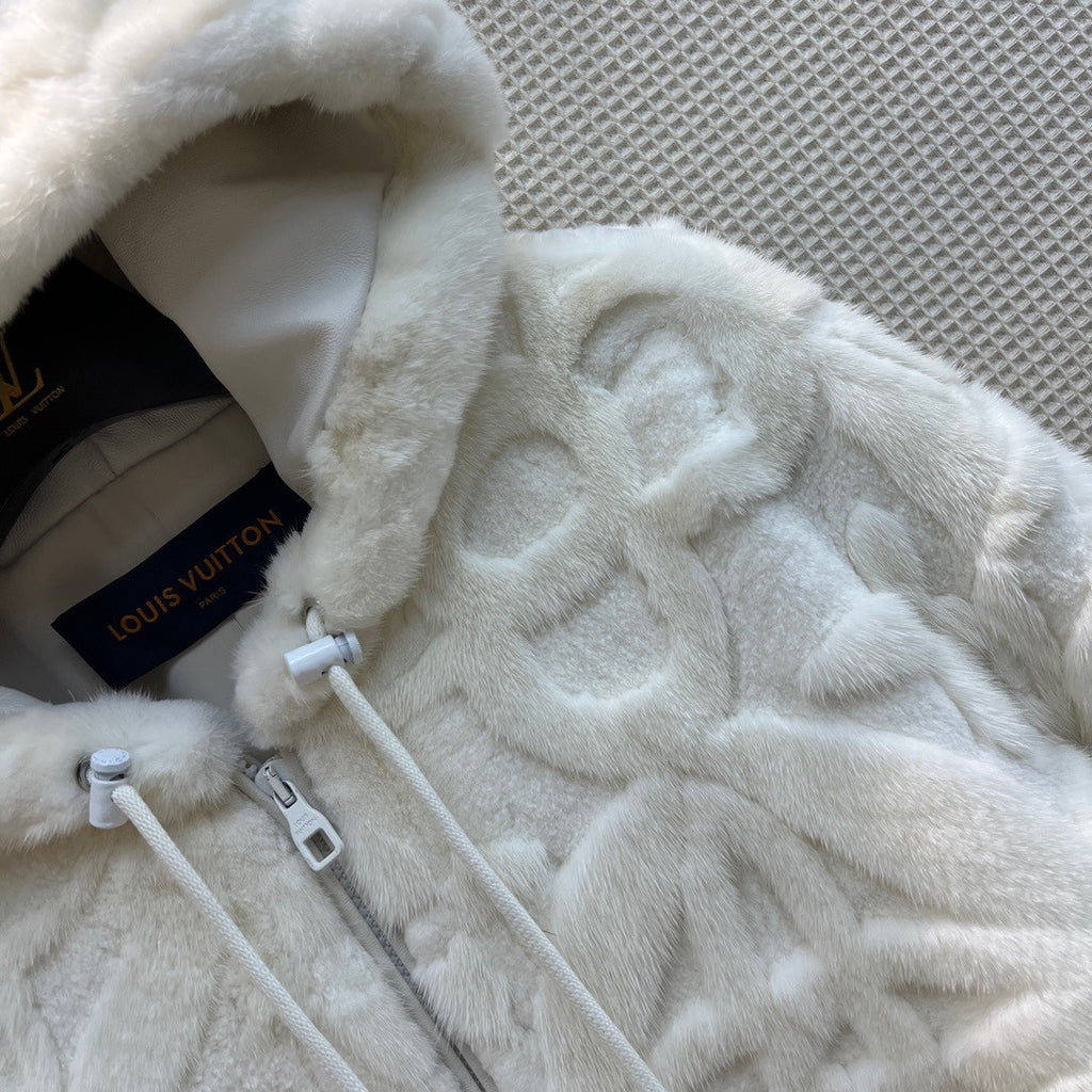 Louis Vuitton Limited Edition 1AAI0L MINK HOODY (18 only worldwide)