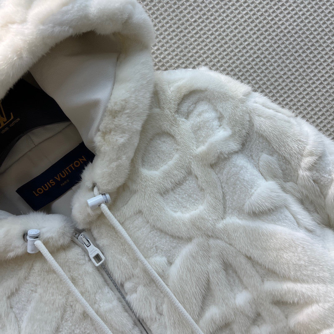 Louis Vuitton Limited Edition 1AAI0L MINK HOODY (18 only worldwide)