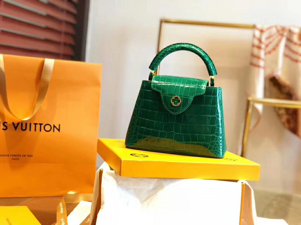 CAPUCINES MINI N92831 Alligator leather