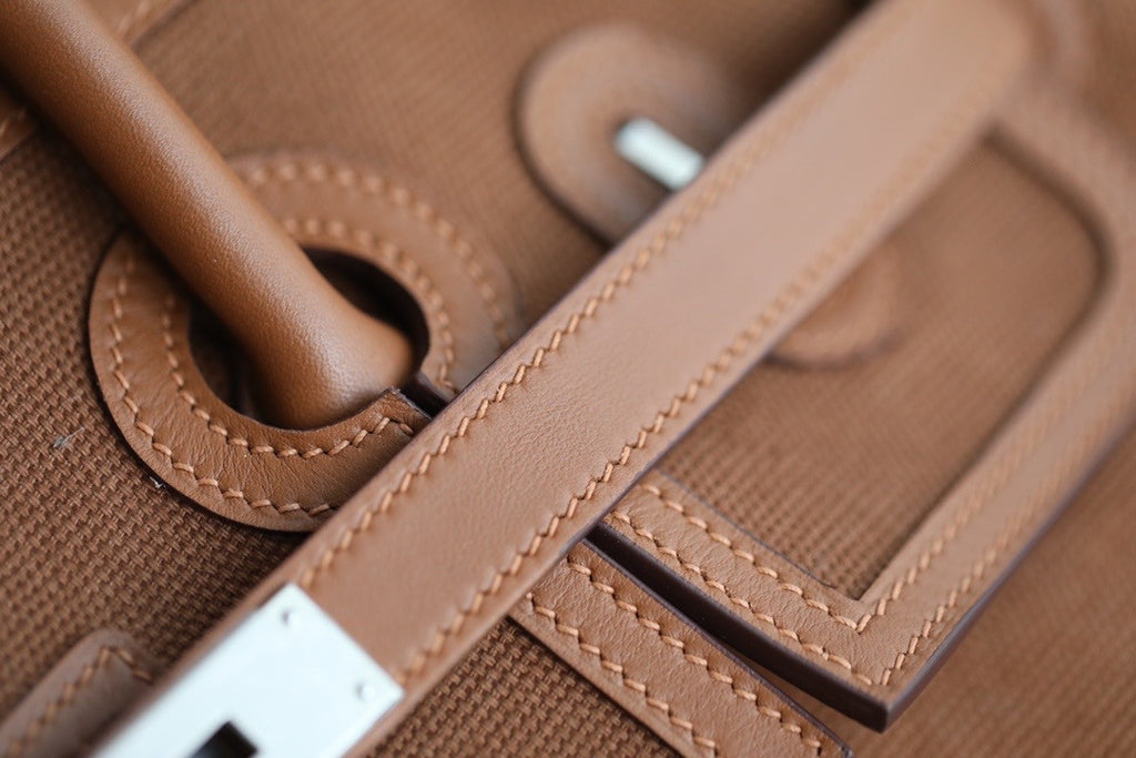 [Online Exclusive] Hermes Limited Edition Cargo Birkin 35 cm Gold Swift and canvas