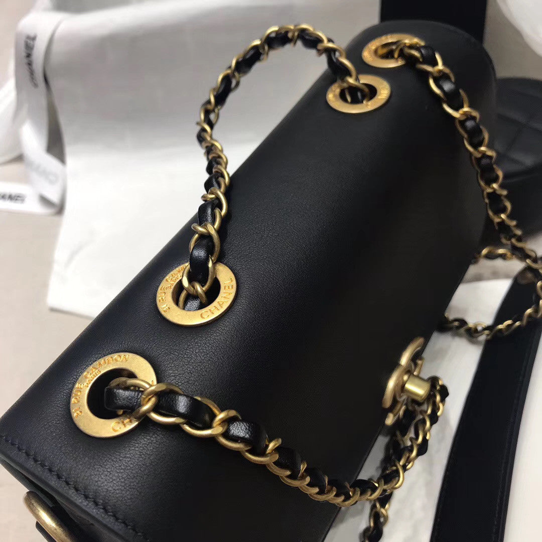 CHANEL Flap Bag & Coin Purse Black