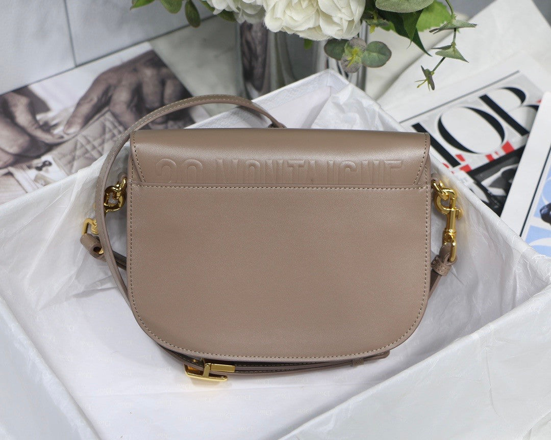 Christian Dior MEDIUM DIOR BOBBY BAG Warm Taupe Grained Calfskin