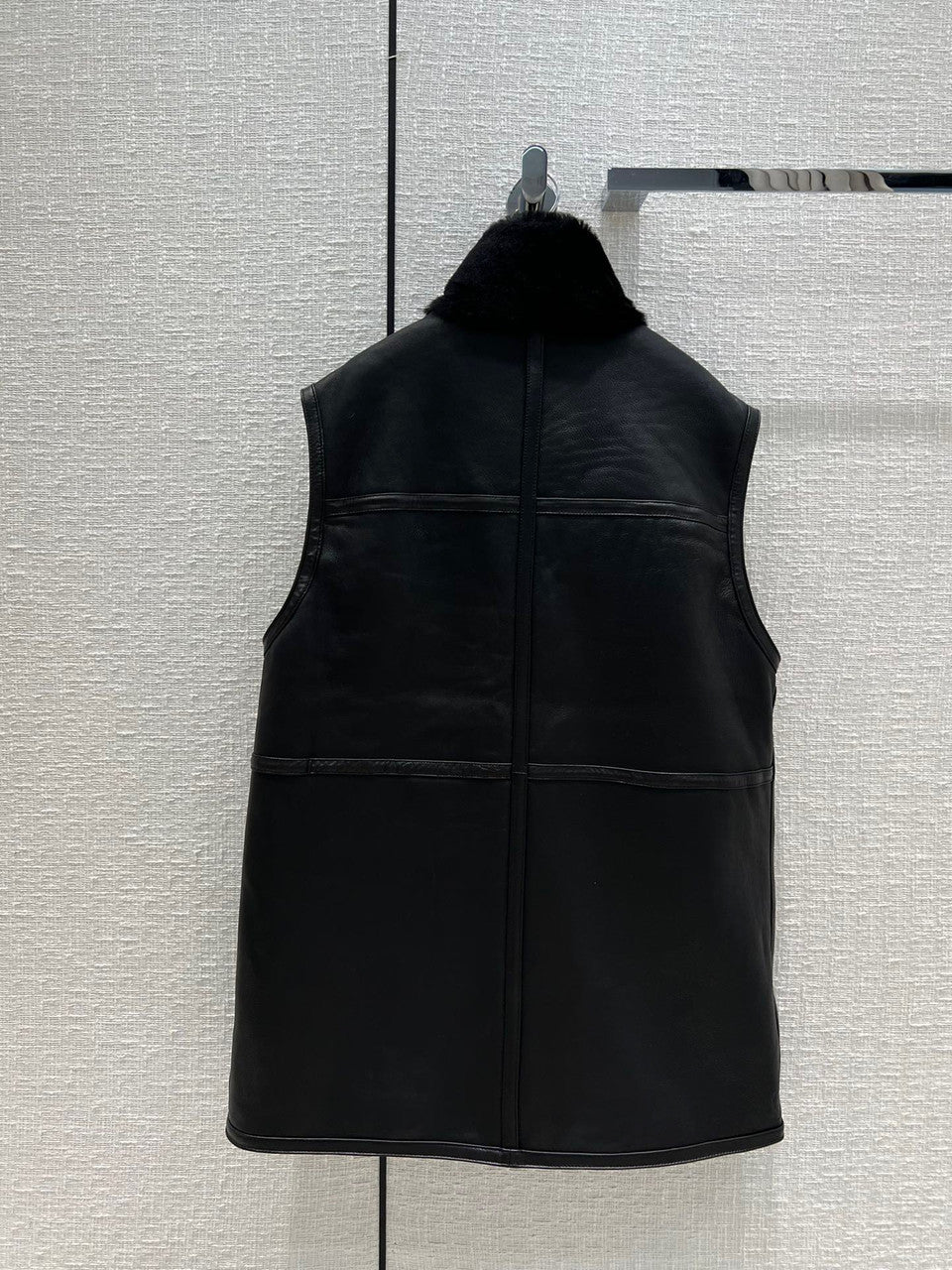 Hermès Reversible long leather vest