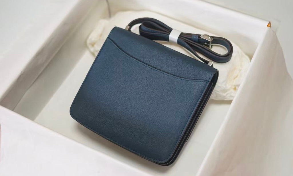 Hermes 2002 Bag  Blue Colvert