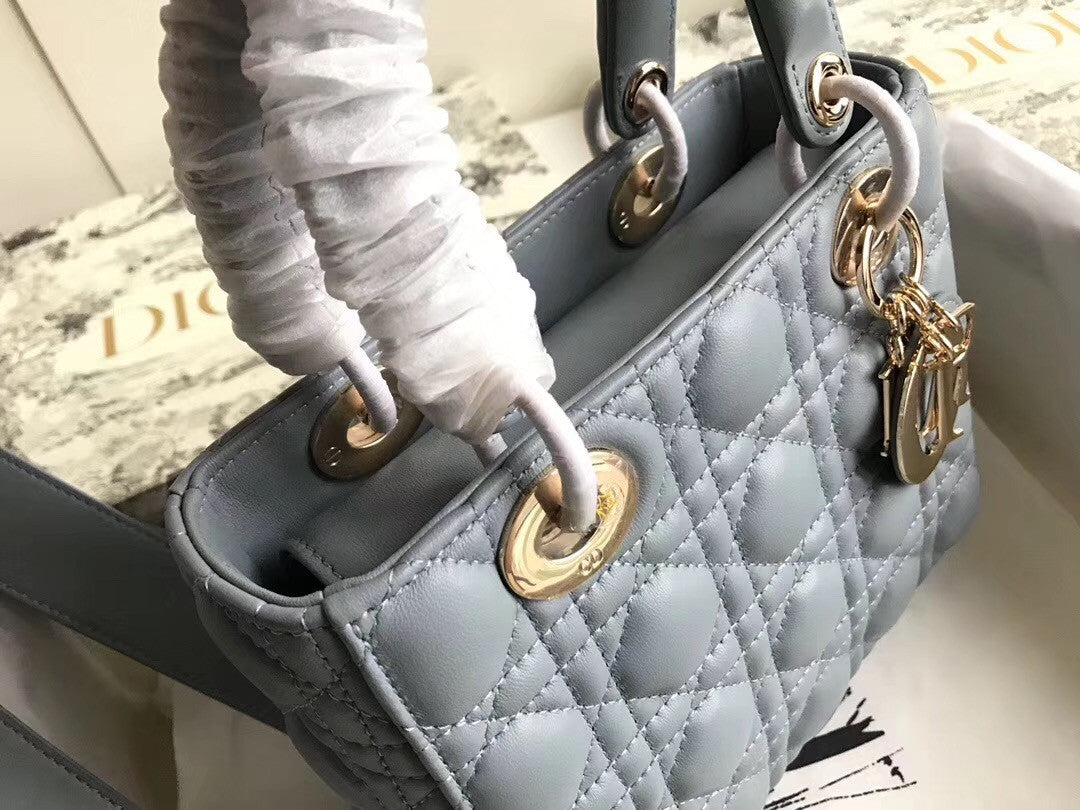 Christian Dior MY ABCDIOR LAMBSKIN BAG Blue