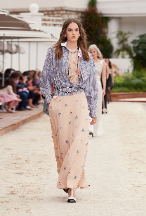 Chanel Embroidered Cotton Poplin BLOUSE