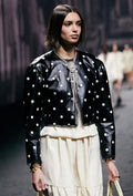 Chanel Embroidered Calfskin & Lace Jacket