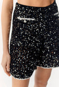 Chanel Glittered Cotton BERMUDA SHORTS
