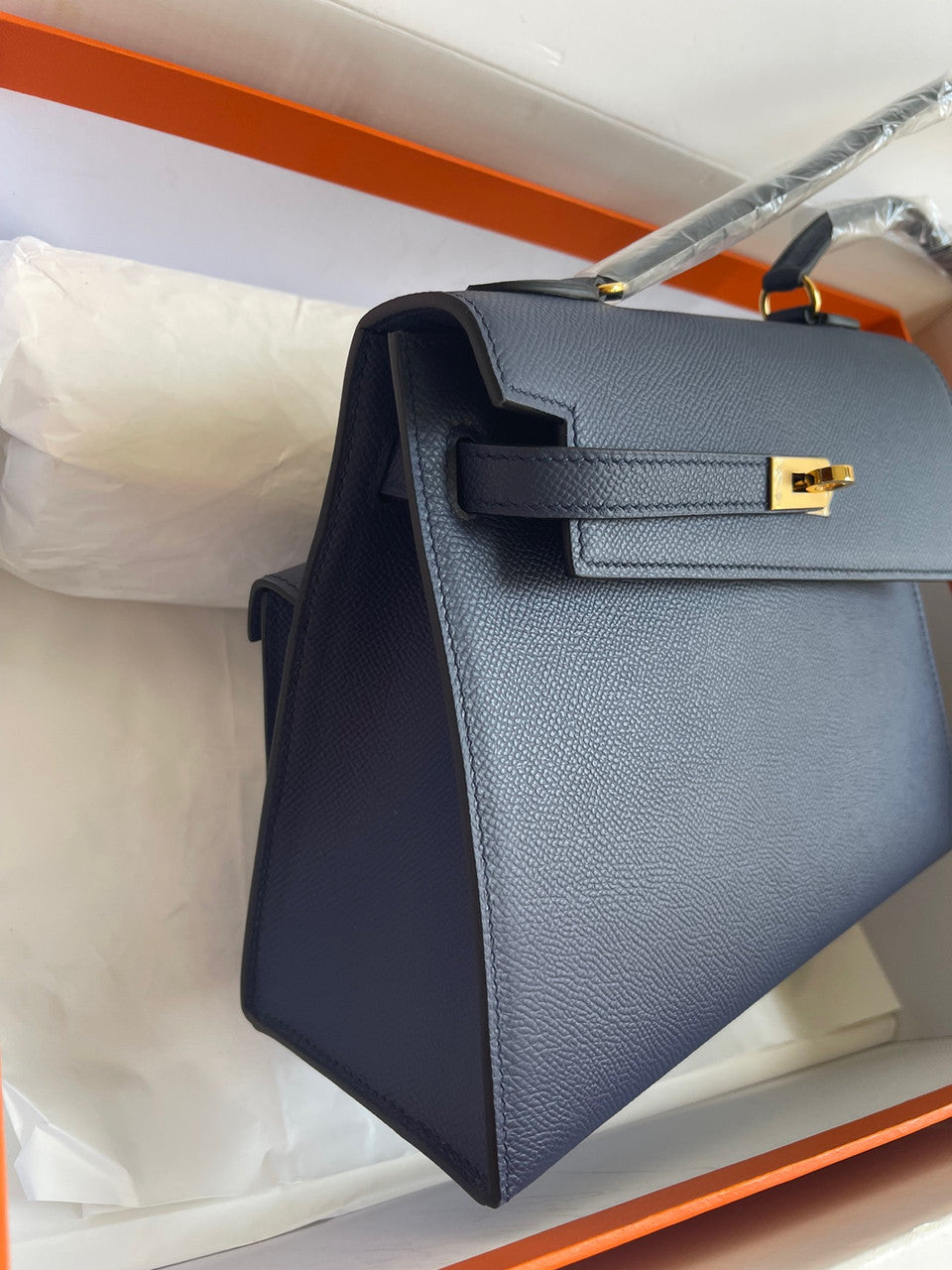 Hermes Kelly Sellier 20 en Desordre Navy