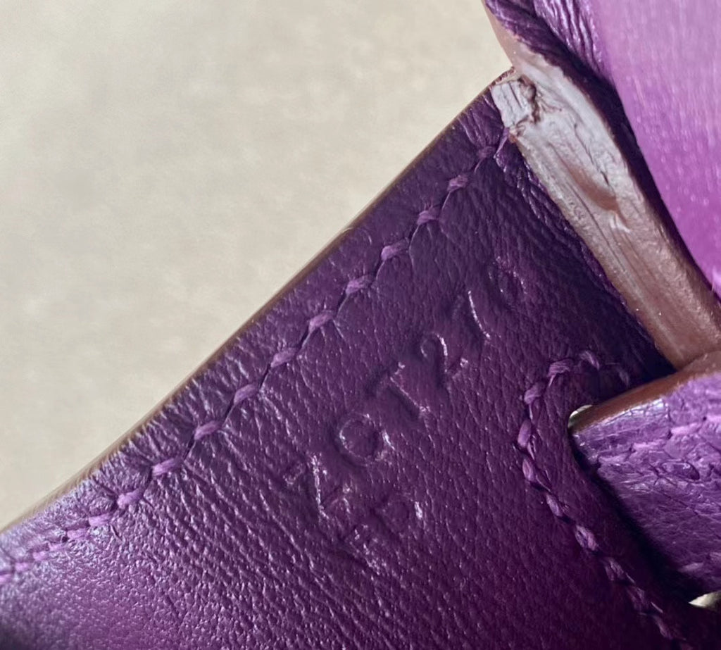 Hermes P9 Anemone Birkin Bag 25cm Ostrich Leather Gold Hardware