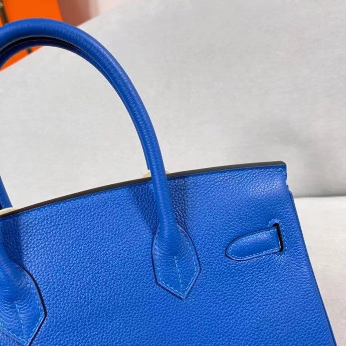 Hermès Birkin 30 cm Blue France Togo Leather Gold Hardware