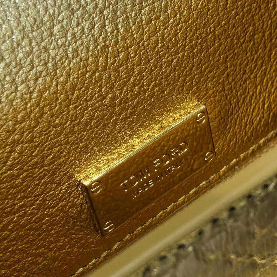 Tom Ford PYTHON MEDIUM CHAIN NATALIA GOLD
