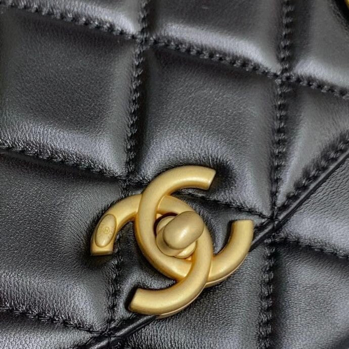 Chanel Flap Bag AS2222 with Gold Coin Charms