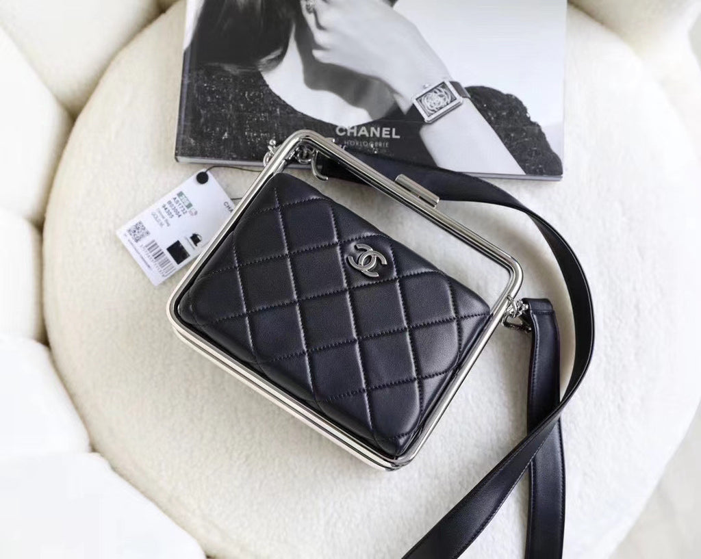 Chanel Lambskin Black Clutch