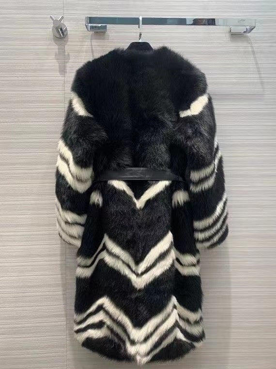 Givenchy chevron coat - Black
