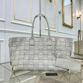 Bottega Veneta MEDIUM TOTE IN MAXI INTRECCIO White
