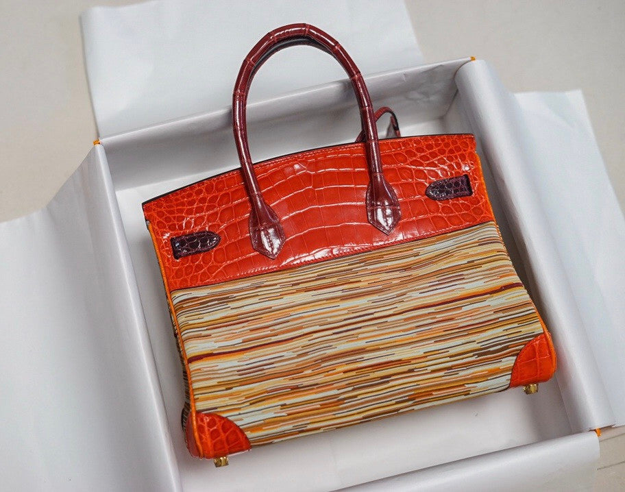 Hermes Niloticus Crocodile  Vibrato Leather BIRKIN 25CM Multiple color I I