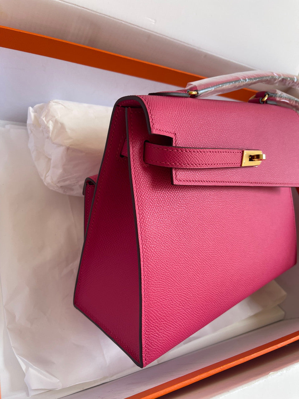 Hermes Kelly Sellier 20 en Desordre Fuschia
