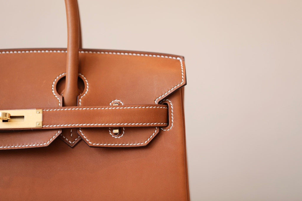 Hermes Birkin 30 Fauve Barenia Leather Gold Hardware