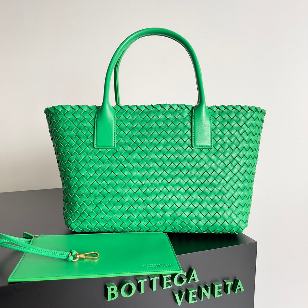 Bottega Veneta Small Cabat Green