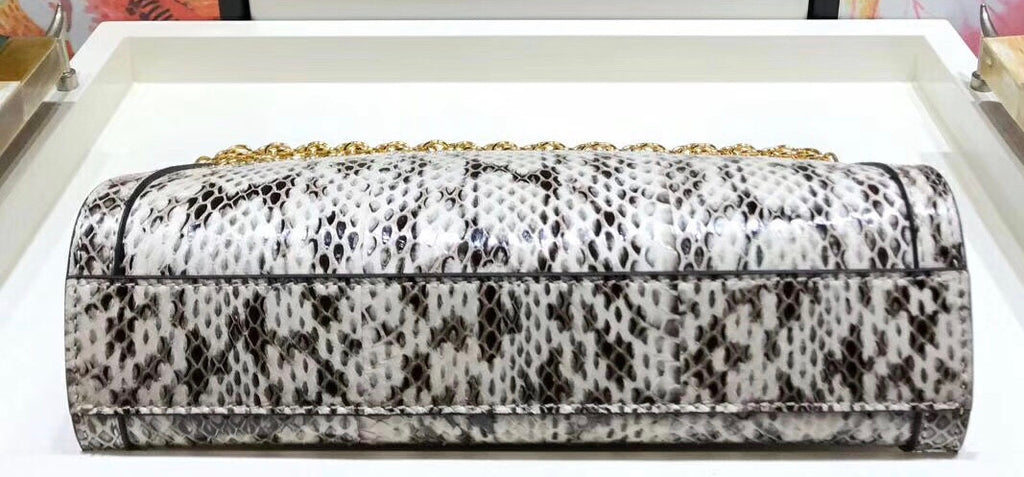 Gucci Ophidia small snakeskin shoulder bag Grey
