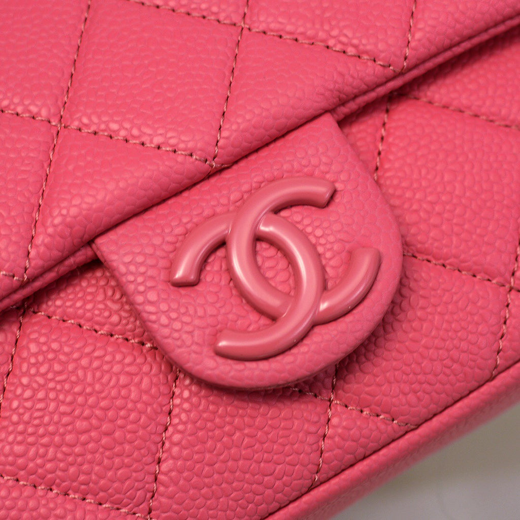 Chanel Flap Bag With Lacquered Metal