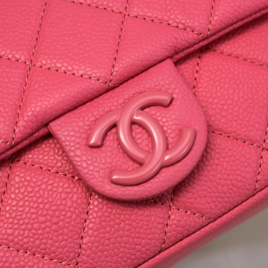Chanel Flap Bag With Lacquered Metal