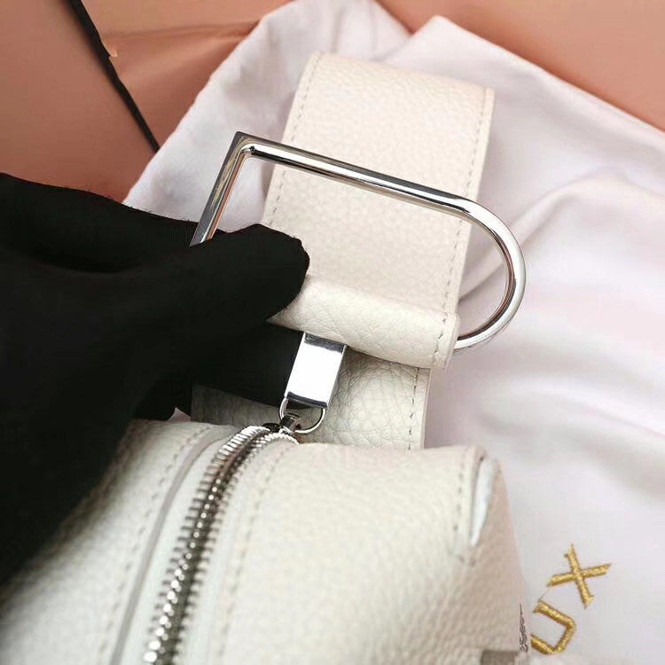 Delvaux  Limited Edition Cool Box Mini Studs White
