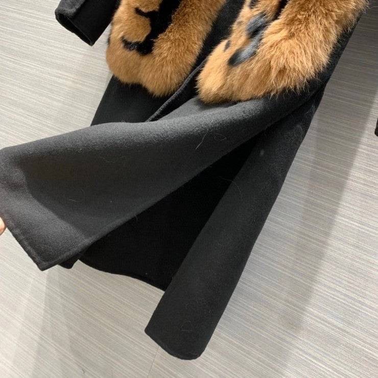 Fendi COAT Black wool coat