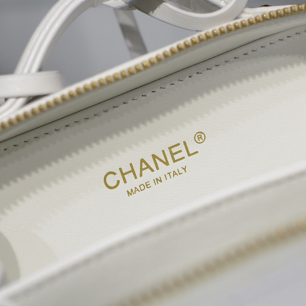 Chanel Small Vanity Case White