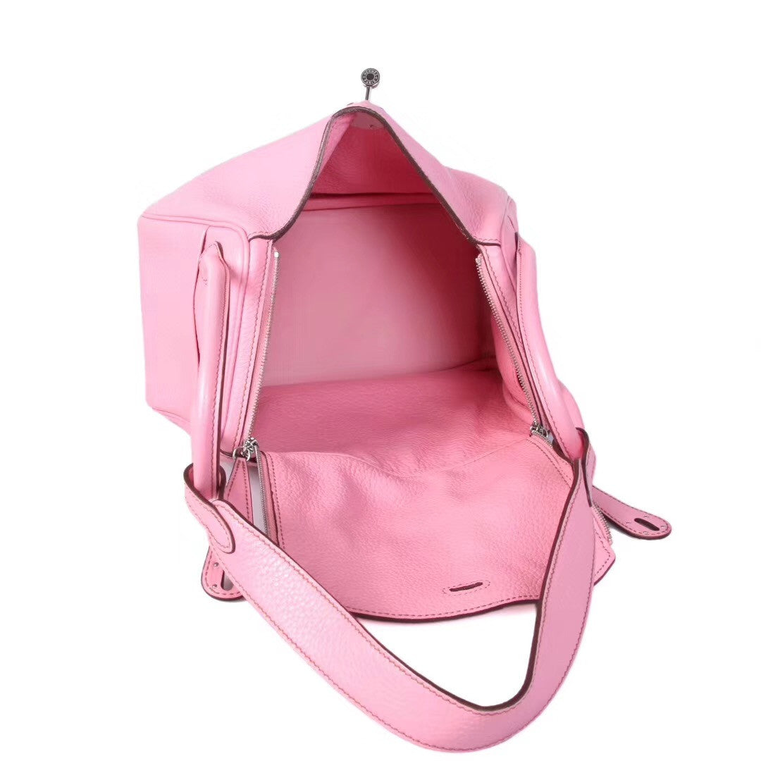 Hermes 1Q Rose Confetti Lindy 26 Swift Palladium Hardware
