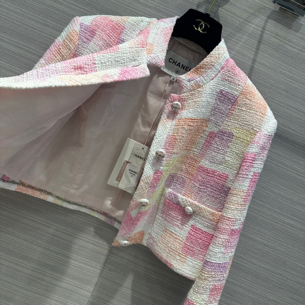 Chanel Painted Cotton Tweed Jacket 2023